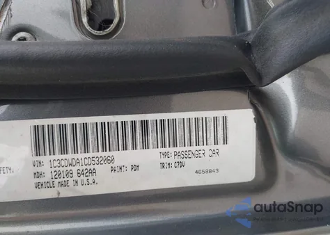 2012 Dodge Caliber Sxt from USA, damaged, VIN 1C3CDWDA1CD532060